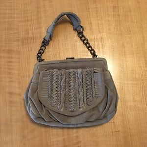 Zara Taupe Suede Shoulder Bag